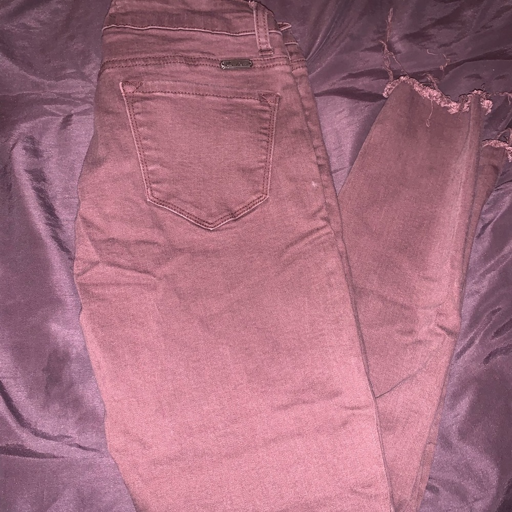 Kancan Jeans, Size 25, Maroon